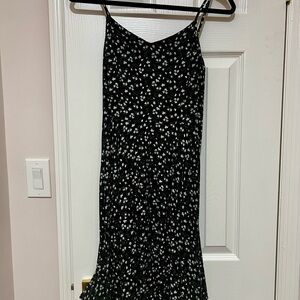 Old Navy Black Floral Midi Dress